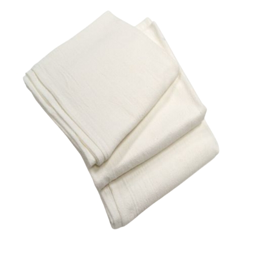 3 folded and stacked white Napkins