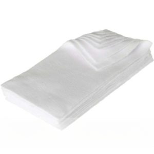 Stack of white fleece wicking liners