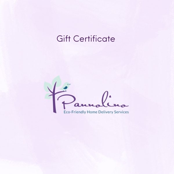 Lavender Square Gift Certificate with Pannolino logo