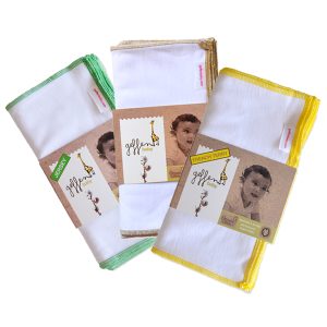 3 packages of Geffen baby wipes